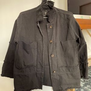 Zara black jean jacket